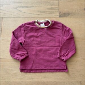 Hanna Andersson hot pink sweatshirt, size 4T.
